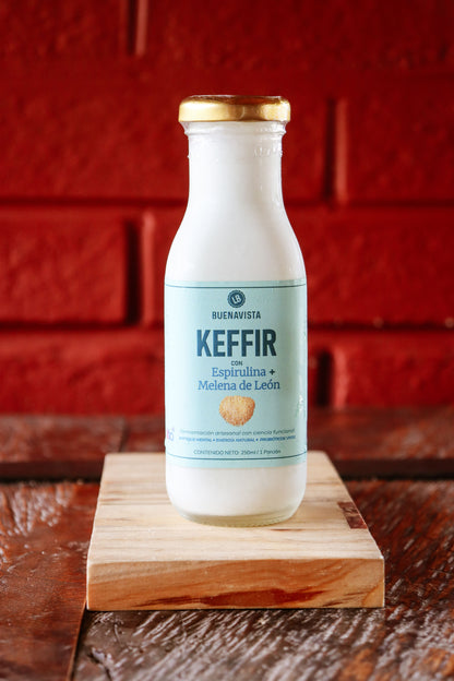 Keffir con Melena de León y Espirulina
